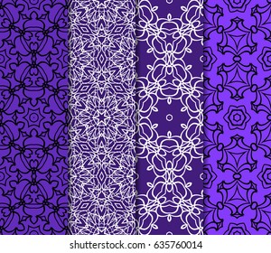 Seamless floral pattern. vector illustration. For design, wallpaper, background fills, fill, card, banner, flyer. Ethnic ornament