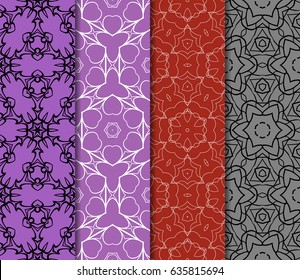 Seamless floral pattern. vector illustration. For design, wallpaper, background fills, fill, card, banner, flyer. Ethnic ornament