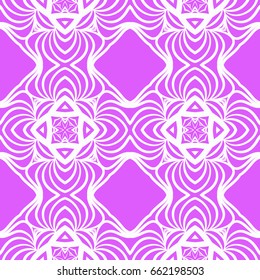 Seamless floral pattern. vector illustration. purple color. For design, wallpaper, background. Ethnic oriental ornament