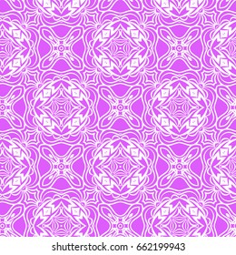 Seamless floral pattern. vector illustration. purple color. For design, wallpaper, background. Ethnic oriental ornament