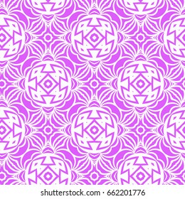 Seamless floral pattern. vector illustration. purple color. For design, wallpaper, background. Ethnic oriental ornament