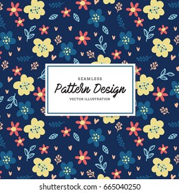 Seamless floral pattern. Vector illustration
