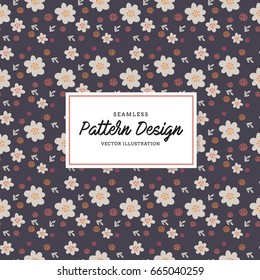 Seamless floral pattern. Vector illustration
