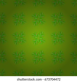Seamless Floral Pattern in Vector illustration. Leaves on colorful background in watercolor style.