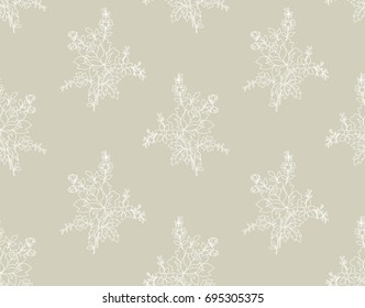 seamless floral  pattern, vector illustration