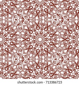 Seamless floral pattern. Vector illustration. Geometric leaf ornament. For background, print