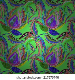 Seamless floral pattern. Vector illustration.eps10 