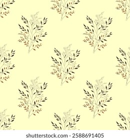 seamless floral pattern. Vector. Pattern with leaves.