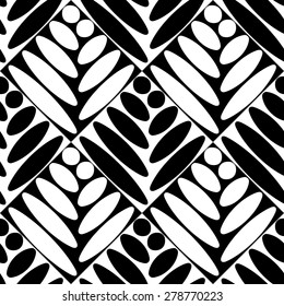 Patrón floral sin soldadura. Textura monocroma vectorial