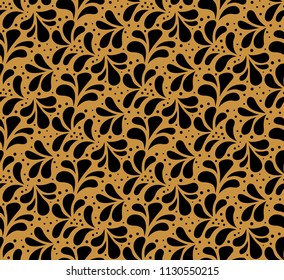 Seamless Floral Pattern. Vector Ornament Background. Abstract Vintage Texture.