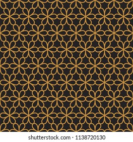 Seamless Floral Pattern. Vector Ornament Background. Abstract Vintage Texture.