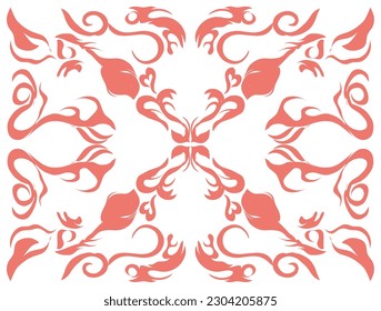 Seamless floral pattern vector. Perfect for various design projects such as fabric, wallpaper, cushions, bandana and other products.