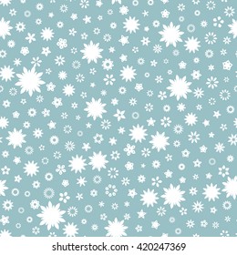 Seamless floral pattern. Vector repeating texture.