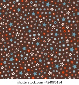 Seamless floral pattern. Vector repeating texture.