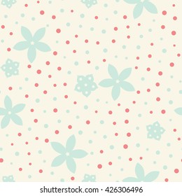 Seamless floral pattern. Vector repeating texture.