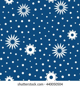 Seamless floral pattern. Vector repeating texture.