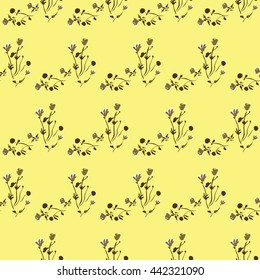 Seamless floral pattern. Vector repeating texture.