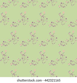 Seamless floral pattern. Vector repeating texture.