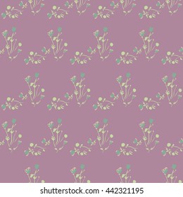 Seamless floral pattern. Vector repeating texture.