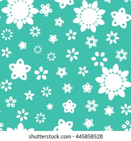 Seamless floral pattern. Vector repeating texture.