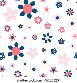 Seamless floral pattern. Vector repeating texture.