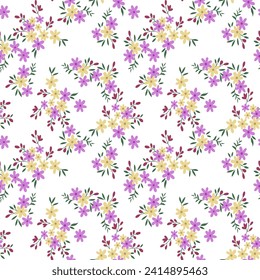 seamless floral pattern vector small flower