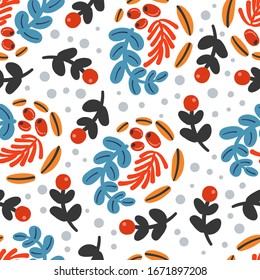 Seamless floral pattern vector, Spring seasonal