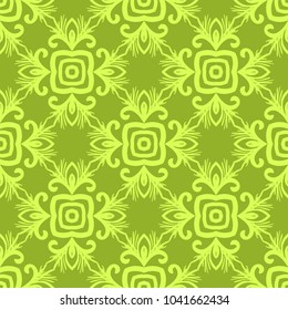 seamless floral pattern. vector. texture for design wallpaper, pattern fills, fabric. olive color