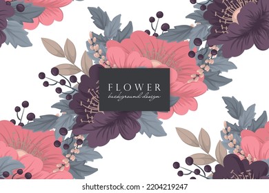 Seamless Floral Pattern in vector. Wallpaper template