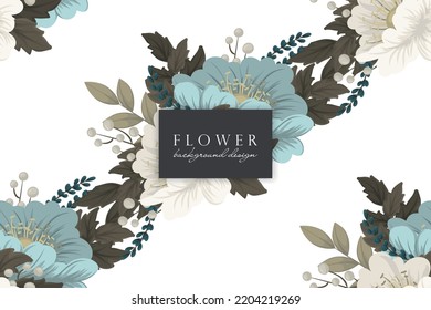 Seamless Floral Pattern in vector. Wallpaper template