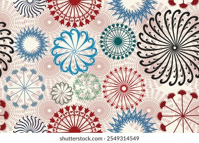 Vector floral inconsútil del modelo para los archivos del Fondo de pantalla eps