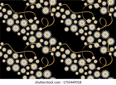 Seamless Floral Pattern in Vector.Floral Background for fashion prints.