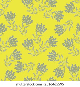 Seamless Floral Pattern in vector.Vector seamless pattern collection.Wild flowers, leaves, branches, candies repeat pattern design set.seamless floral pattern.Handmade. Wallpaper, fabric or design of