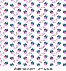 Seamless floral pattern. Vertical print for textiles and paper. Vector illustration.