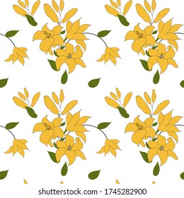 seamless floral pattern. Vetor. isolated