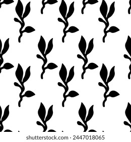Seamless floral pattern, vibrant colors, isolated on white background. Elegant vector illustration suitable for wallpapers, textiles.