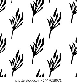 Nahtloses Blumenmuster, lebendige Farben, isoliert auf weißem Hintergrund. Elegante Vektorillustration geeignet für Bildschirmhintergründe, Textilien.