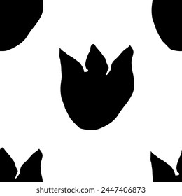 Seamless floral pattern, vibrant colors, isolated on white background. Elegant vector illustration suitable for wallpapers, textiles.