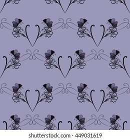 Seamless floral pattern. Vintage