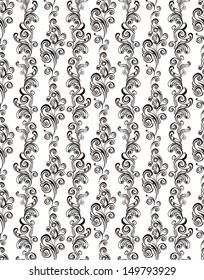 Seamless floral pattern. Vintage background