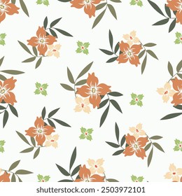Patrón floral sin fisuras, fondo vintage