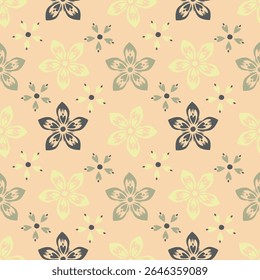 Seamless floral pattern, vintage background