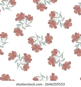 Seamless floral pattern, vintage background