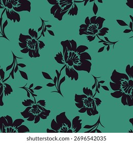 Patrón floral sin fisuras, fondo vintage