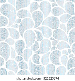 Seamless floral pattern, vintage background. Easy series and white