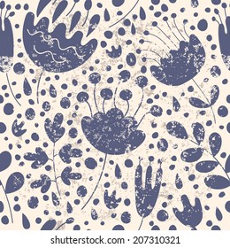 Seamless floral pattern. Vintage concept.