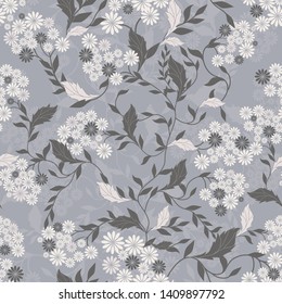 seamless floral pattern. Vintage ornament. Use for wallpaper, printing on the packaging paper, textiles.