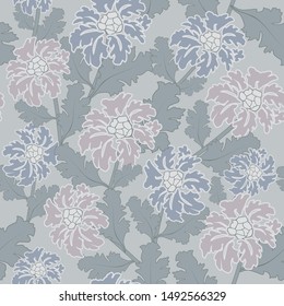 seamless floral pattern. Vintage ornament. Use for wallpaper, printing on the packaging paper, textiles.
