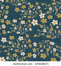 seamless floral pattern. Vintage ornament. Use for wallpaper, printing on the packaging paper, textiles.