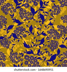 seamless floral pattern. Vintage ornament. Use for wallpaper, printing on the packaging paper, textiles.